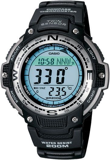 Men's Casio SGW100B-3V Compass Twin Sensor Sport Watch.
