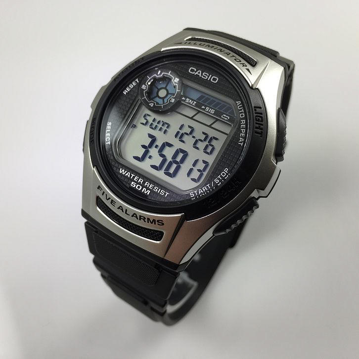 Men's Casio Digital Sports 5 Alarms Watch W2131A