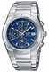 Men's Casio Edifice Blue Dial Chronograph Stainless steel Band Watch EF511D EF-511D-2A