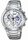 Men's Casio Edifice Silver Dial Chronograph Stainless steel Band Watch EF507D EF-507D-7A