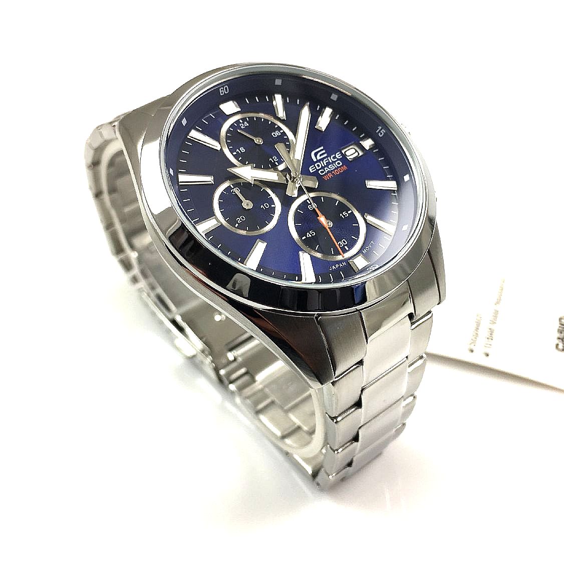 Montre Homme Casio Edifice EFV-560D-2AVUEF - Chronographe Quartz Acier Inoxydable - Neuf Avec étiquettes