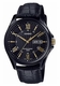 Men's Casio Genuine leather Band Watch MTP1384BL MTP-1384BL-1A