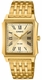 Men's Casio Gold Dial Stainless Steel Band Watch MTPB190G MTP-B190G-9B