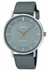 Men's Casio Gray Dial Leather Band Watch MTPVT04L MTP-VT04L-8E