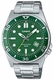 Men's Casio Green Dial Stainless Steel Band Watch MTD135D MTD-135D-3A
