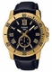 Men's Casio Leather Band Watch MTPVD200GL MTP-VD200GL-1B