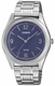 Men's Casio Navy Blue Dial Stainless Steel Band Watch MTPB210D MTP-B210D-2A2