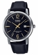 Men's Casio Sapphire Crystal Genuine leather Band Watch MTS110L MTS-110L-1A