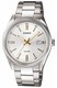 Men's Casio Silver Dial Stainless Steel Band, Triple-fold Clasp Band Watch MTP1302D MTP-1302D-7A2V
