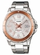 Men's Casio Silver Dial Steel bracelet Band Watch MTD1074D MTD-1074D-7A