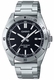 Men's Casio Stainless Steel Band, One-touch 3-fold Clasp Band Watch MTPB155D MTP-B155D-1E