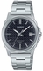 Men's Casio Stainless Steel Band, One-touch 3-fold Clasp Band Watch MTPE720D MTP-E720D-1AV