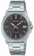Men's Casio Stainless Steel Band, One-touch 3-fold Clasp Band Watch MTPE720D MTP-E720D-8AV