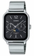 Men's Casio Stainless Steel Band, One-touch 3-fold Clasp Band Watch MTPM305D MTP-M305D-1AV