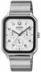 Men's Casio Stainless Steel Band, One-touch 3-fold Clasp Band Watch MTPM306D MTP-M306D-7A
