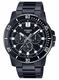 Men's Casio Stainless Steel Band, Triple-fold Clasp Band Watch MTPVD300B MTP-VD300B-1E