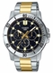 Men's Casio Stainless Steel Band, Triple-fold Clasp Band Watch MTPVD300SG MTP-VD300SG-1E