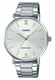 Men's Casio Stainless Steel Band, Triple-fold Clasp Band Watch MTPVT01D MTP-VT01D-7B