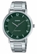 Men's Casio Stainless Steel Band, Triple-fold Clasp Band Watch MTPVT03D MTP-VT03D-3B