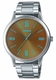 Men's Casio Stainless Steel Band Watch MTPE600D MTP-E600D-1B