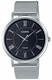 Men's Casio Stainless Steel Mesh Band, Adjustable Clasp Band Watch MTPB110M MTP-B110M-1A