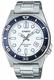 Men's Casio White Dial Stainless Steel Band Watch MTD135D MTD-135D-7A