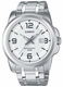 Men's Casio White Dial Stainless Steel Band Watch MTP1314D MTP-1314D-7AV