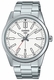 Men's Casio White Dial Stainless Steel Band Watch MTPVD02D MTP-VD02D-7E