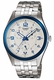 Men's Casio White Dial Steel Band Watch MTP1352D MTP-1352D-8B1
