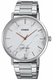 Men's Casio White (marbled) Dial Stainless Steel Band, Triple-fold Clasp Band Watch MTPVT01DM MTP-VT01DM-7A