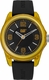 Men's CAT Caterpillar Black Rubber Strap Analog Watch LN17021137T