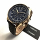 Men's Citizen Eco-Drive Chronograph Sports Gold Tone Watch CA4503-18L