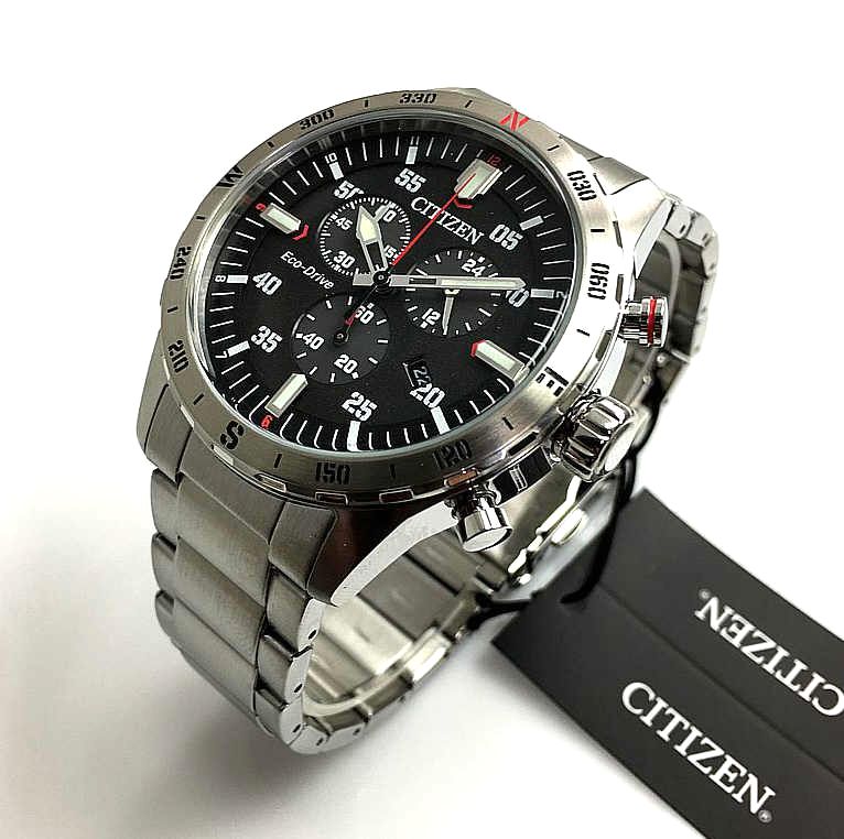 Men's Citizen EcoDrive Sport Chronograph Watch AT252089E