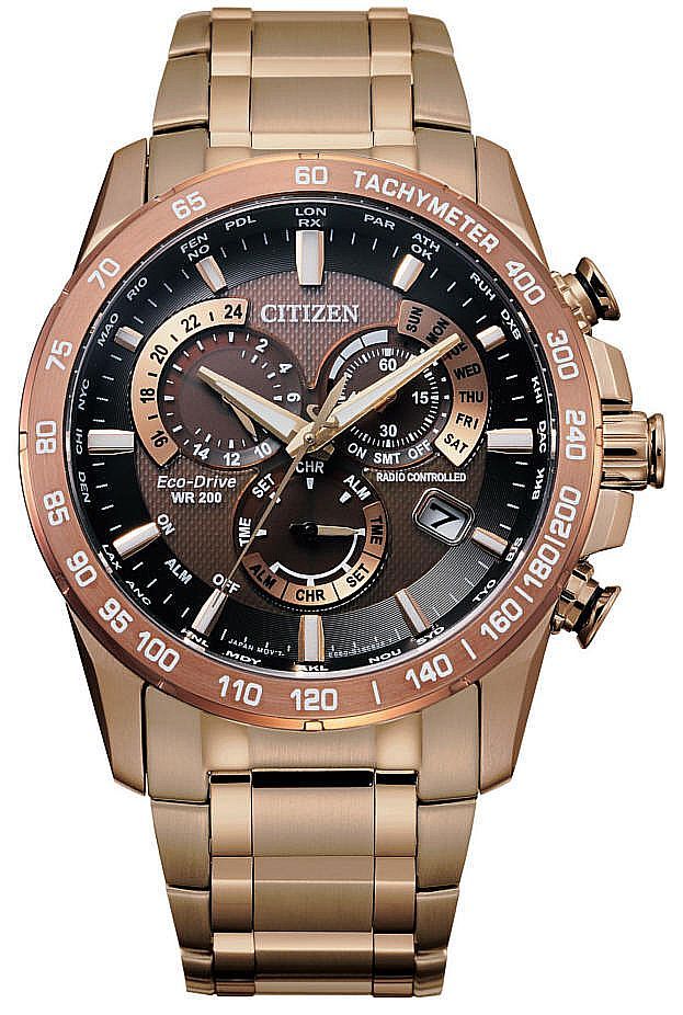 Men's Citizen PCAT Atomic Timekeeping EcoDrive Chronograph Watch