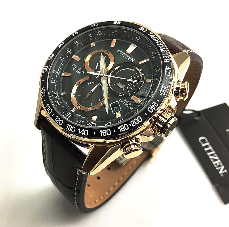Men's Citizen PCAT EcoDrive Atomic Timekeeping Chronograph Watch