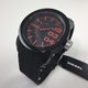 Men's Diesel Double Down Black Silicone Strap Watch DZ1777