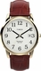 Men's Easy Reader 35mm Gold-Tone Leather Strap Watch TW2W95500