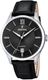 Men's Festina Acero Clasico Black Leather Strap Watch F20426-3