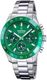 Men's Festina Ceramic Chronograph Stainless Steel Green Dial Watch F20693-5
