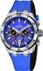 Men's Festina Chrono Bike Chronograph Blue Silicone Strap Watch F20671-3