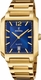 Men's Festina On The Square Gold Stainless Steel Quartz Watch F20678-3