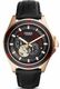 Men's Fossil Wakefield Automatic Black Leather Watch ME3091