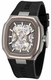 Men's Kenneth Cole Atlantic Brown Dial Automatic Silicone Band Watch KCWGZ0099302