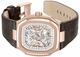 Men's Kenneth Cole Atlantic Silver Dial Automatic Leather Band Watch KCWGX0099306
