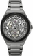 Men's Kenneth Cole Automatic Gunmetal Strap Skeleton Dial Watch KCWGY0089202