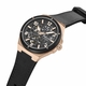 Men's Kenneth Cole Automatic Silicone Strap Skeleton Dial Watch KCWGZ0089201