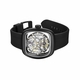 Men's Kenneth Cole Automatic Silicone Strap Skeleton Dial Watch KCWGZ0089502