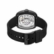 Men's Kenneth Cole Automatic Silicone Strap Skeleton Dial Watch KCWGZ0089502