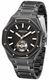 Men's Kenneth Cole Benson Black Dial Automatic Steel Band Watch KCWGY0099103