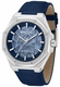 Men's Kenneth Cole Benson Blue Dial Automatic Nylon Band Watch KCWGZ0099005